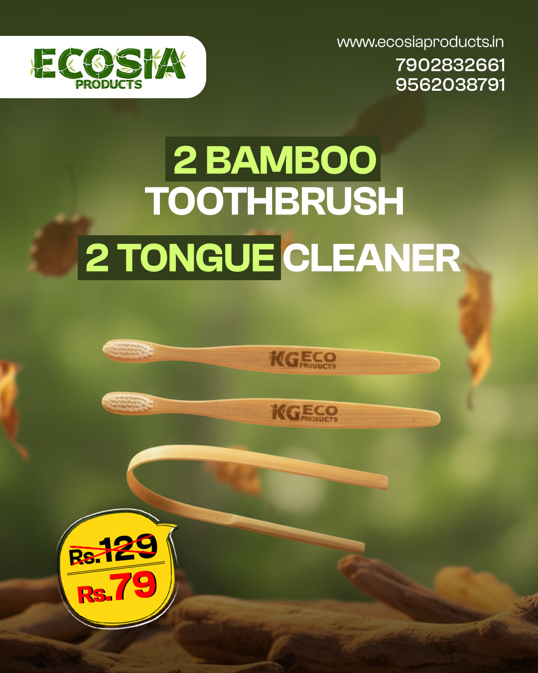 MAGIC COMBO. 2 TOOTHBRUSH 2 TONGUE CLEANER